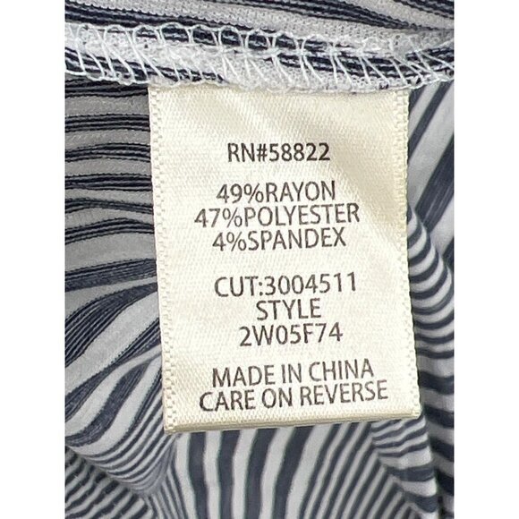 Max Studio Wear It 2 Ways Sleeveless Tunic Size 1X NWT Striped Navy and White - Picture 7 of 11